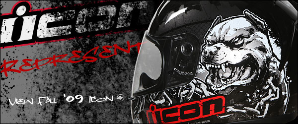 Icon Represent helmet ad for Motorcycle-Superstore. I also shot this product photo.